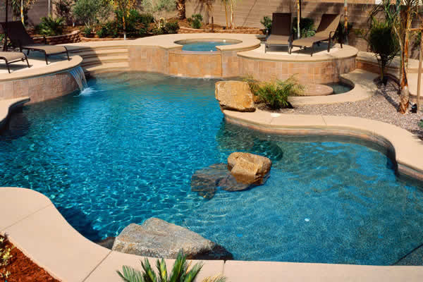 Pool & Spa Design by 360 Exteriors Pool & Spa Builders of Las Vegas, Nevada