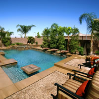 Beautiful Pool & Spa Design from 360 Exteriors of Las Vegas, Nevada
