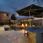 Custom Pool & Spa by 360 Exteriors with BBQ Island