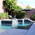 Contemporary Pool & Spa by 360 Exteriors of Las Vegas, Nevada