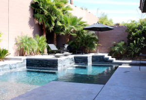Contemporary Pool & Spa by 360 Exteriors of Las Vegas, Nevada
