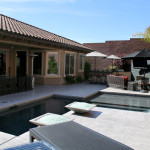 Contemporary Pool & Spa by 360 Exteriors of Las Vegas, Nevada South East Corner