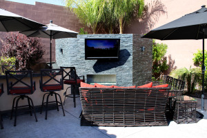 Beautiful Contemporary Entertainment Are - 360 Exteriors Pool & Spa