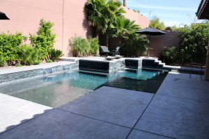 North West Contemporary Pool & Spa Build - 360 Exteriors of Las Vegas, NV